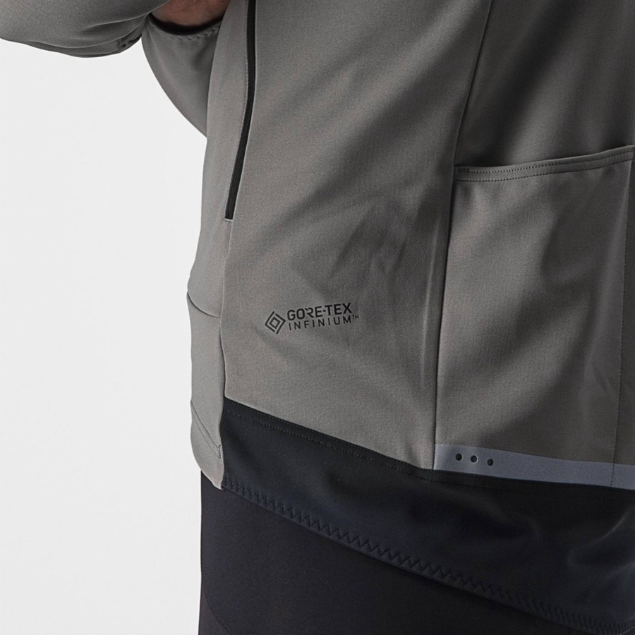 Jaquetas Castelli PERFETTO RoS 2 Masculino Cinzentas Caqui Cinzentas | 047153JGC